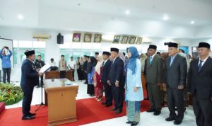 Bupati Tanah Datar, Eka Putra Lantik 34 Pejabat Manajerial