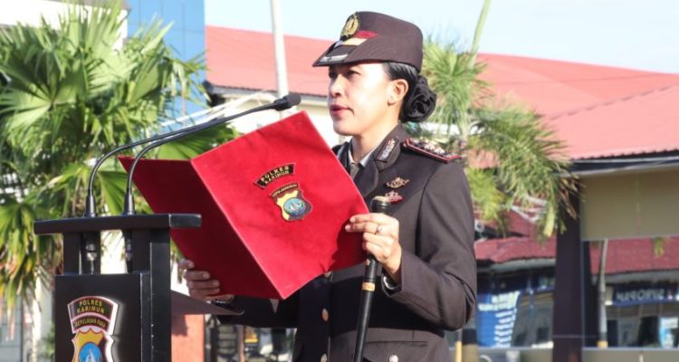 Upacara Hari Kebangkitan Nasional ke-118 di Polres Karimun dengan semangat persatuan bangsa