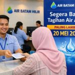 Ilustrasi Petugas Air Batam Hilir melayani pelanggan di kantor pelayanan Batam Center (Foto dibuat dengan AI)