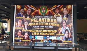 Pertina Karimun Gelar Boxing Championship Sabuk Melaka Kopi, Sekaligus Lantik Pengkab Periode 2026–2030 