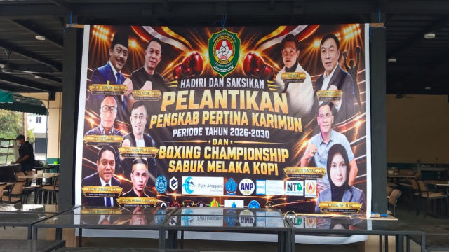 Pertina Karimun Gelar Boxing Championship Sabuk Melaka Kopi, Sekaligus Lantik Pengkab Periode 2026–2030 