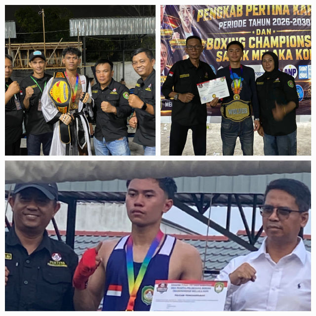 Pertina Karimun Tancap Gas, Pelantikan Diwarnai Boxing Championship dan Lahirkan Juara Baru